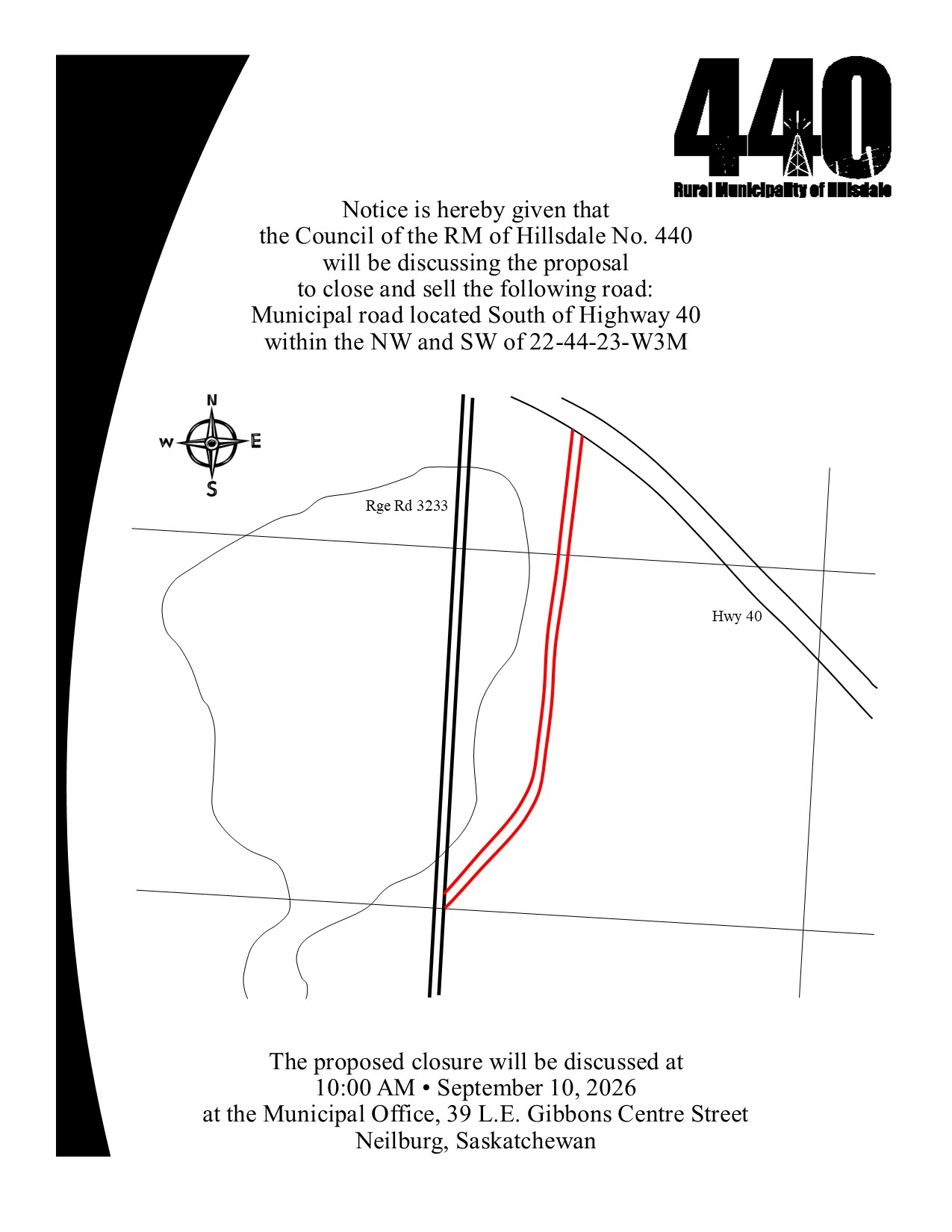 Public Notice Road Closure Public Notice